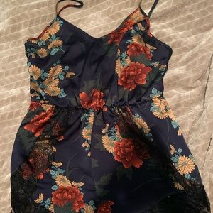 Navy Blue Romper